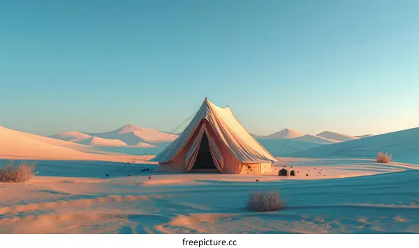 A beautiful oasis in the middle of the desert