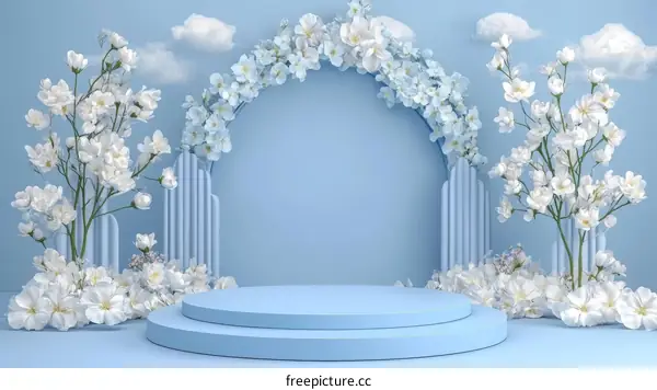 Spring Floral Display Platform