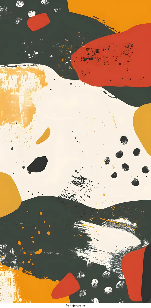 Abstract Art Background with Colorful Shapes