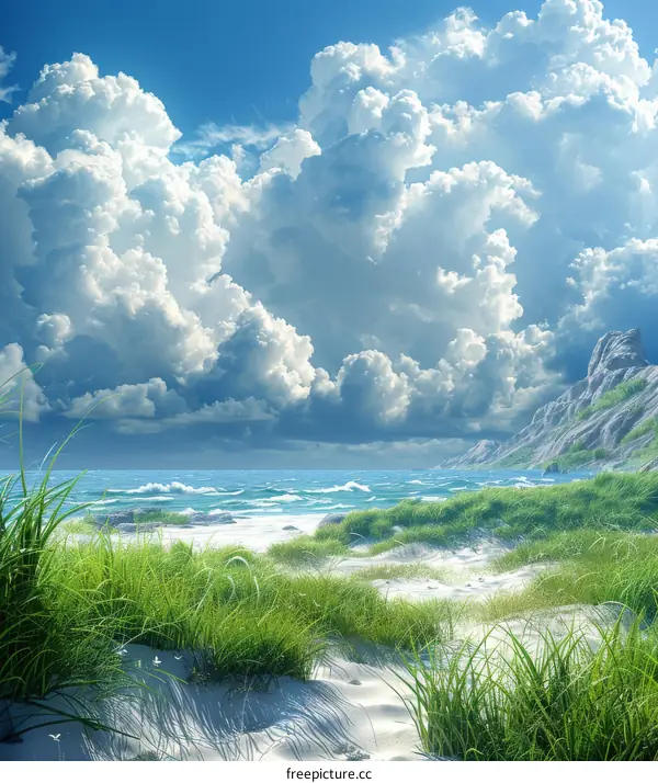 Stunning Coastal Landscape Painting