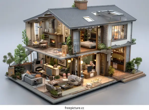 Modern house interior