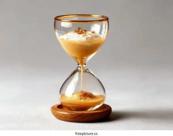 Golden Hour Glass Dessert Dish