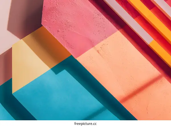 Abstract Colorful Geometric Shapes Background