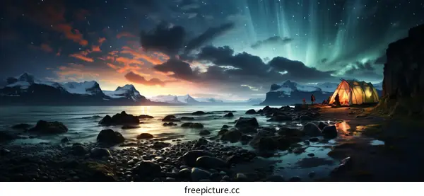 Camping Under Aurora