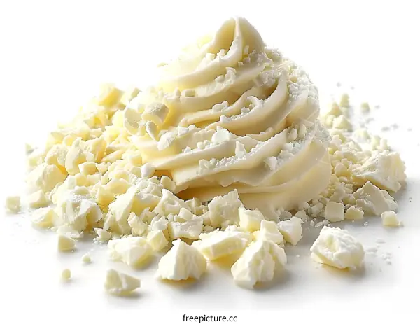 White Chocolate Whipped Cream and Shavings