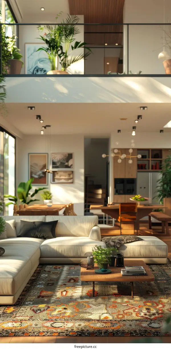 Modern Open Concept Living Room Interior Design