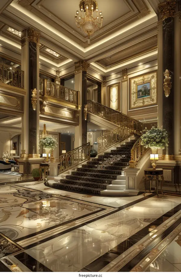 Luxury Grand Staircase Interior Design