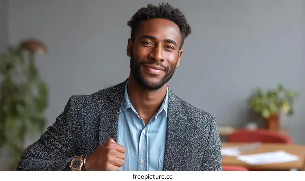 Confident African American Business Professional Portrait