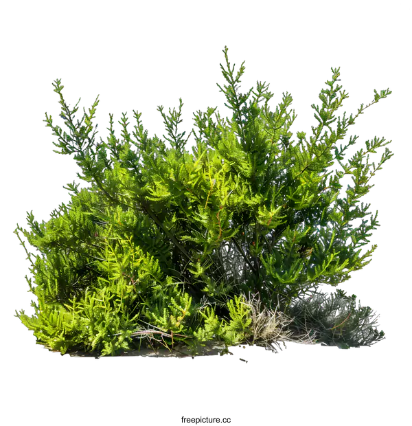 [Transparent Background PNG]Green Bush Isolated on White Background