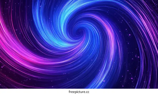 Abstract Colorful Spiral Space Design