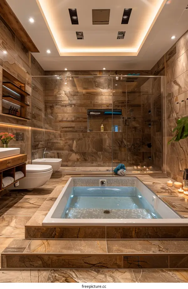 Luxury Modern Spa Bath Room Design