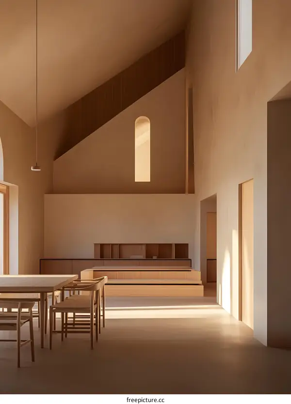 Modern Interior Design With Wooden Details And Natural Light