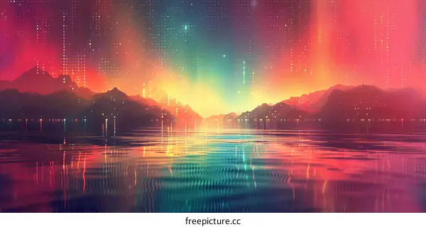 City Lights Mirrored on Serene Waters