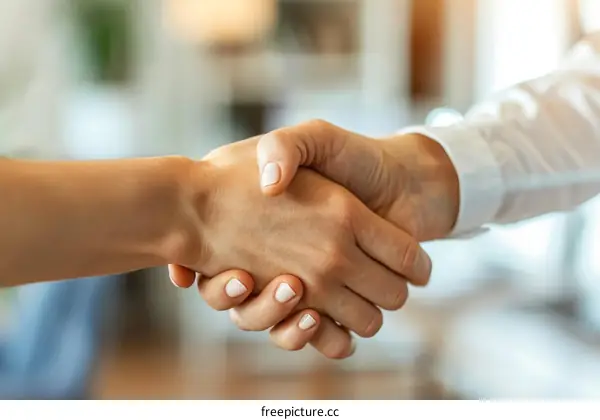 business people shaking hands finishing up a meeting