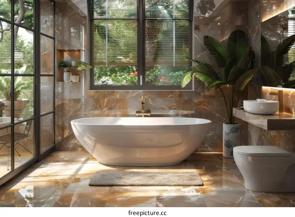 Luxury Modern Tropical Bathroom Design