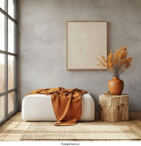 Modern Boho Living Room Interior Design