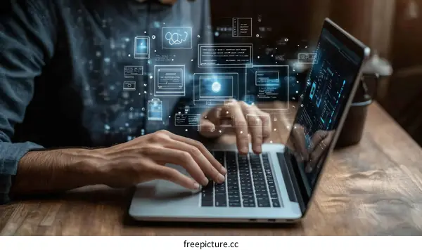 Coding in Progress Technology Concept