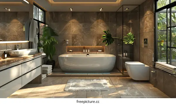 Modern Luxurious Bathroom Interior Design