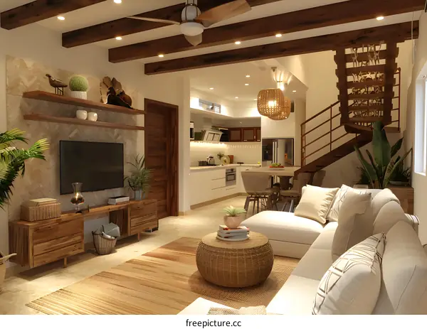 coastal home interior