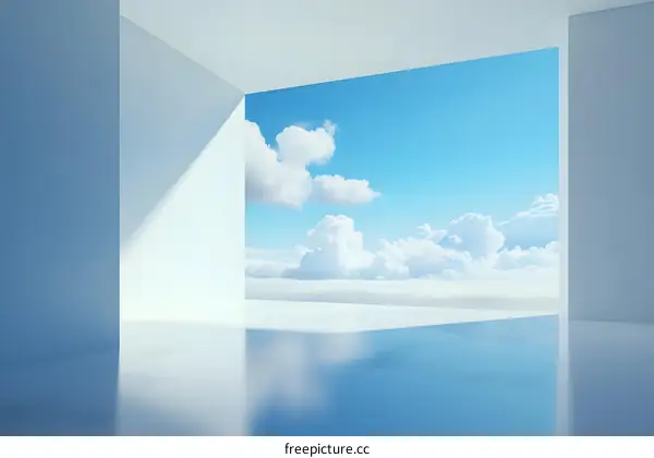 Minimalist Room With View of Sky