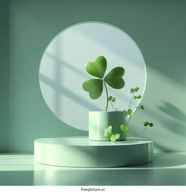 St Patrick's Day Minimalistic Still Life