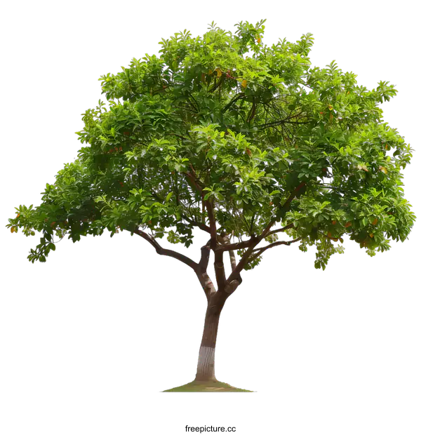 [Transparent Background PNG]Green Tree Isolated on White Background