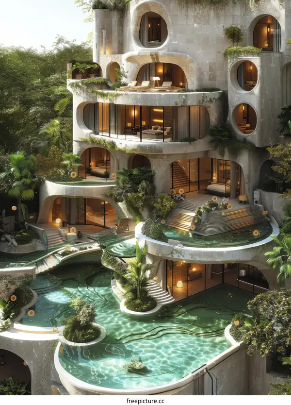 Luxury Tropical Hotel nestled in Jungle Paradise