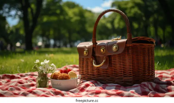 Park Picnic Basket with Snacks