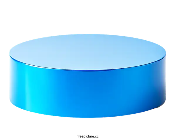 [Transparent Background PNG]Blue Cylindrical Display Stand