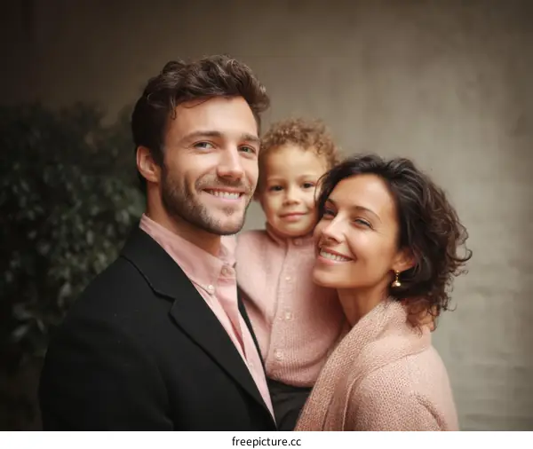 Happy Family Portrait Outdoor