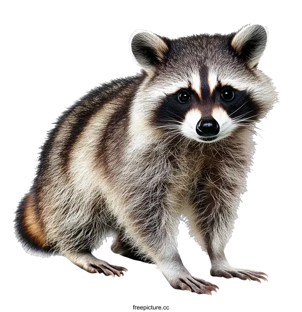 [Transparent Background PNG]Cute Raccoon Portrait Closeup