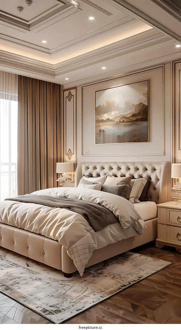 European-style luxury bedroom