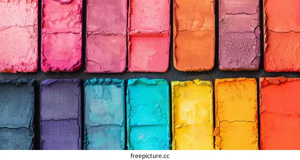 Vibrant Eyeshadow Palette with Matte and Shimmer Finishes