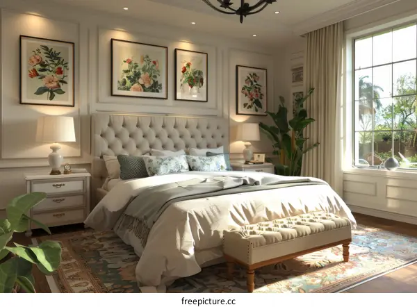 Elegant Vintage Bedroom Interior Design