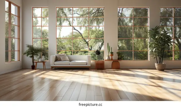 Spacious Living Room with Abundant Natural Light