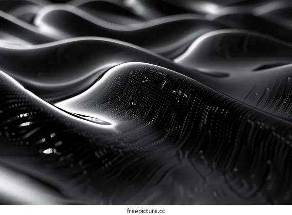 Black and white abstract waves background