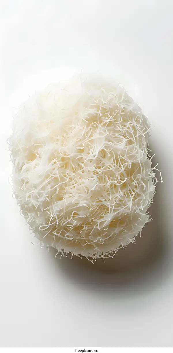 A ball of white rice vermicelli