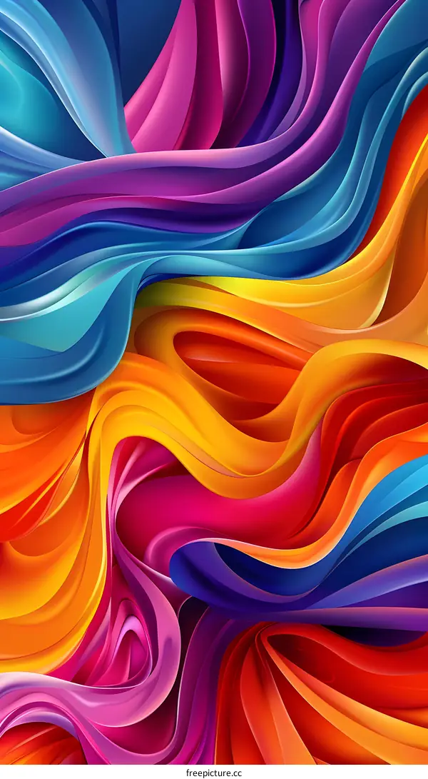Abstract Colorful Liquid Background