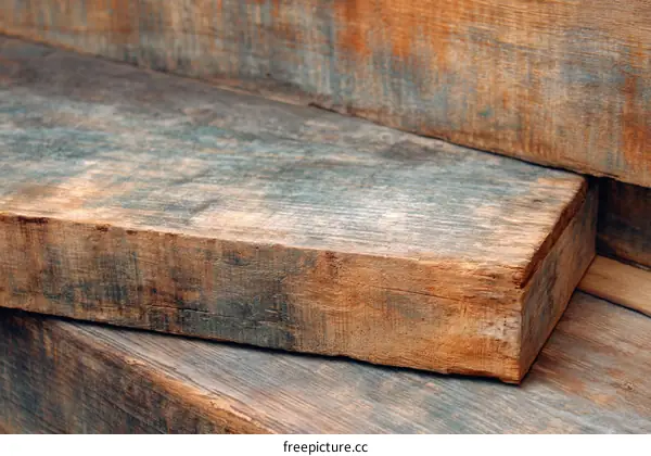 Close Up of Aged Wooden Planks