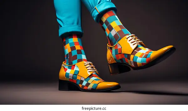 Colorful Shoes and Socks Fashion Style