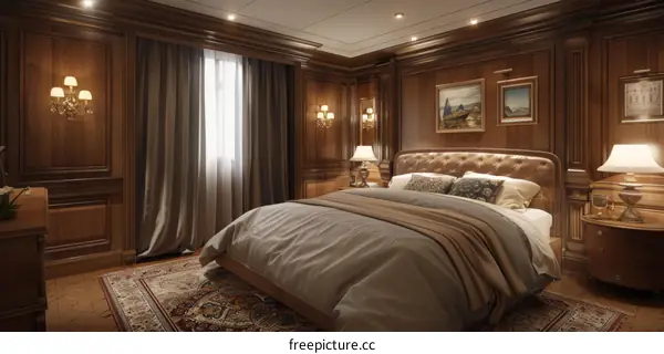 Luxury Wooden Bedroom Interior Design