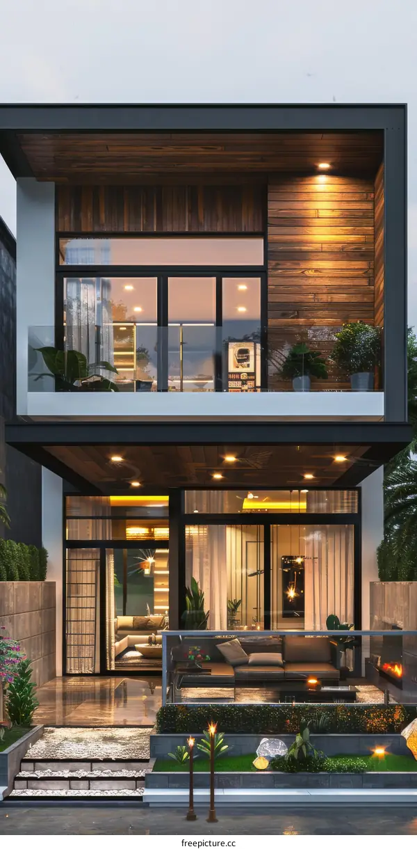 Modern Two-Story House Design Exterior