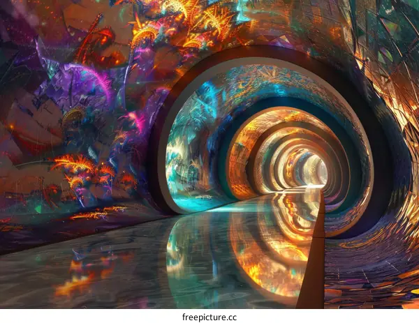 Surreal Tunnel to the Future