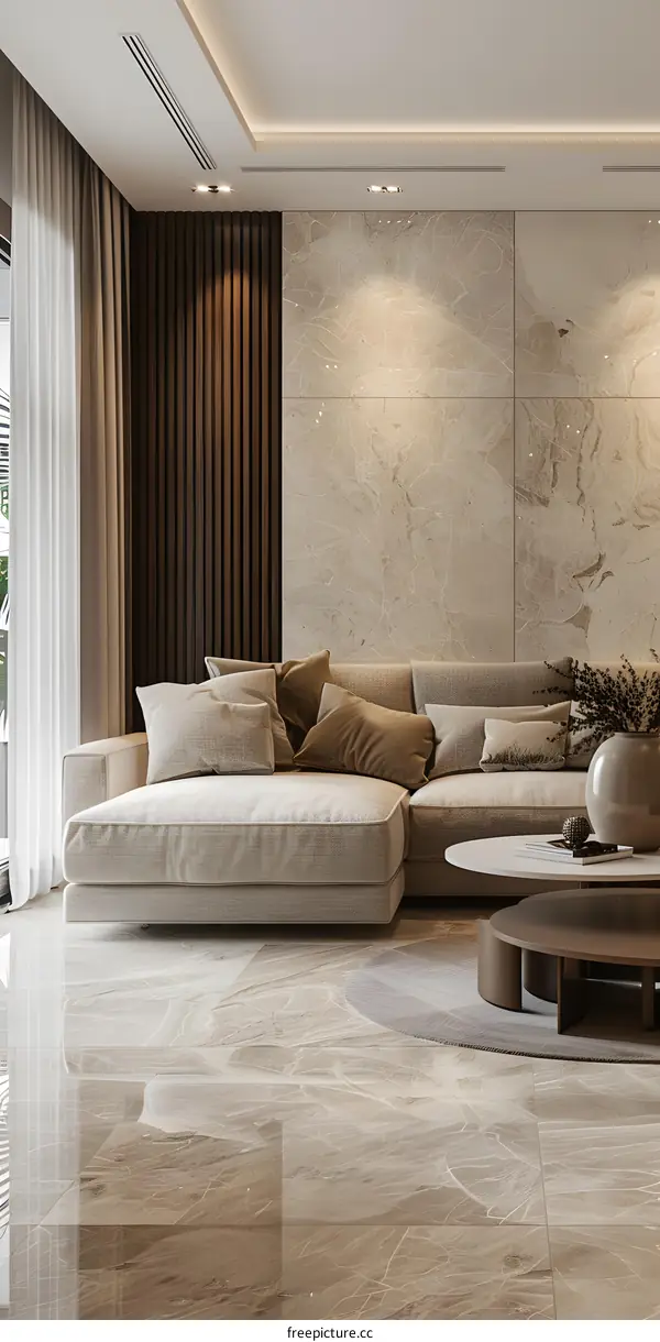 Modern minimalist living room