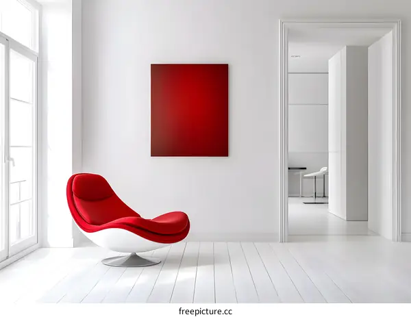 Red Chair in Modern Interior Design