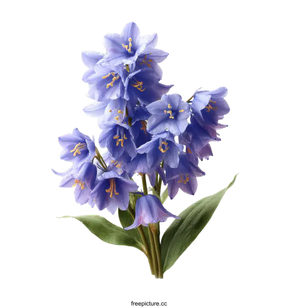 [Transparent Background PNG]Close-up of a beautiful bouquet of blue flowers