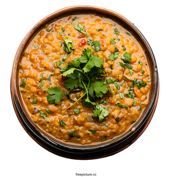 [Transparent Background PNG]A bowl of delicious and nutritious lentil soup