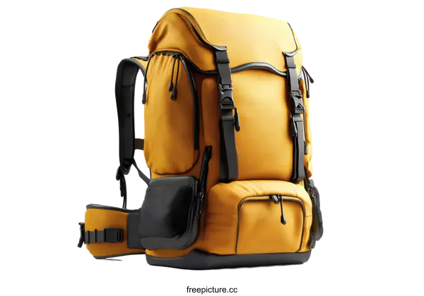 [Transparent Background PNG]Modern Hiking Backpack Design Illustration