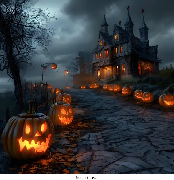 Halloween Pumpkin House