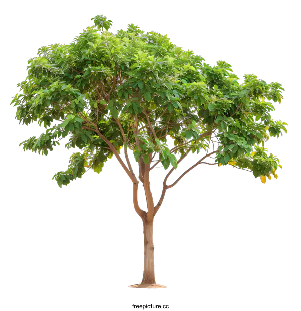 [Transparent Background PNG]Green Tree Isolated on White Background